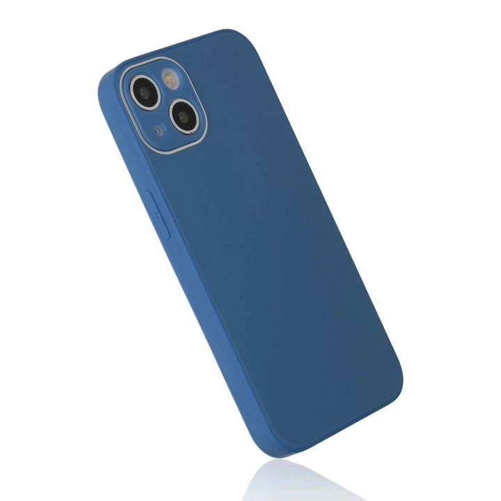 BFS  iPhone 14 Plus Kılıf Glass Kapak - Mavi