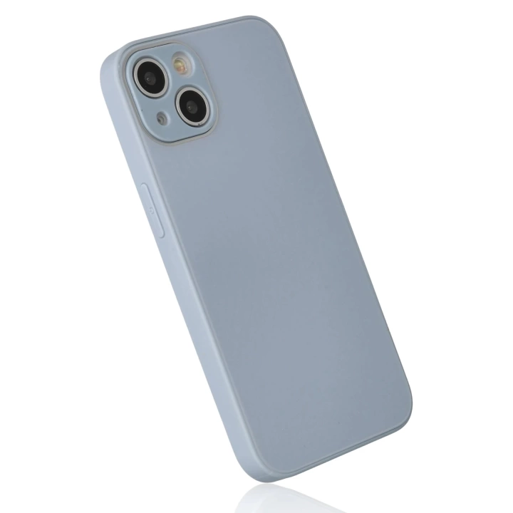 BFS  iPhone 14 Plus Kılıf Glass Kapak - Sky Blue