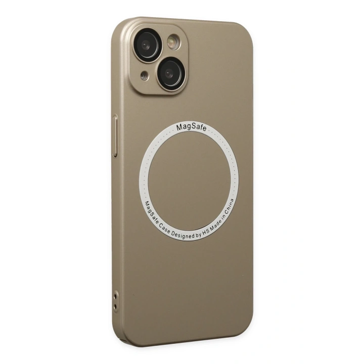 BFS  iPhone 14 Plus Kılıf Jack Magneticsafe Lens Silikon - Gold
