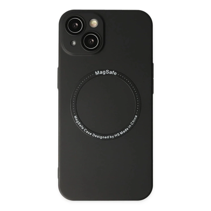 BFS  iPhone 14 Plus Kılıf Jack Magneticsafe Lens Silikon - Siyah