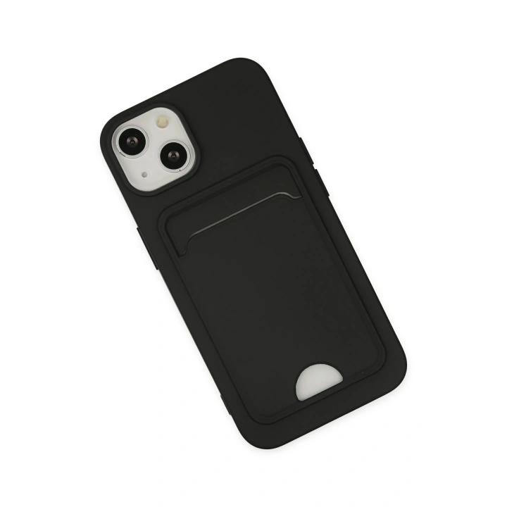 BFS  iPhone 14 Plus Kılıf Kelvin Kartvizitli Silikon - Siyah