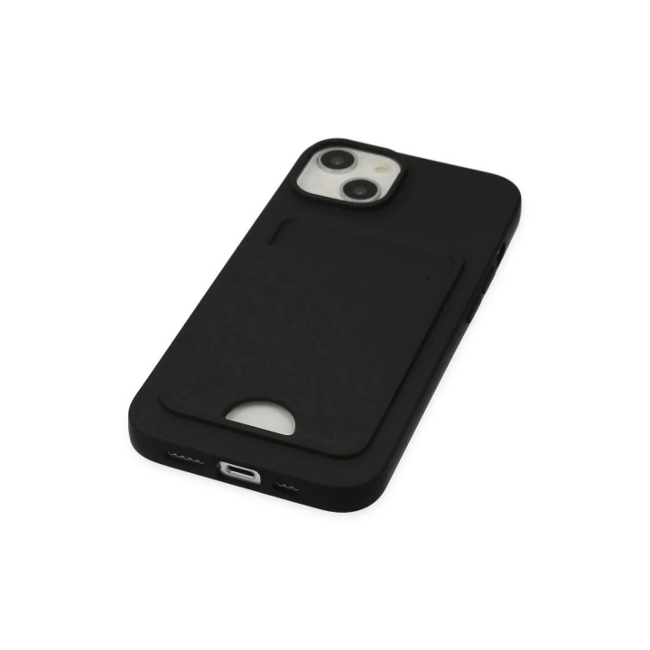 BFS  iPhone 14 Plus Kılıf Kelvin Kartvizitli Silikon - Siyah