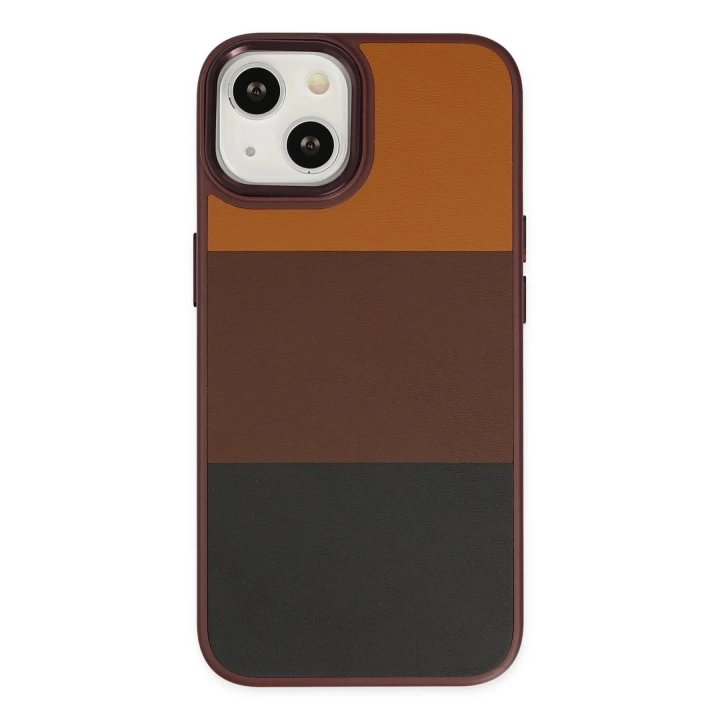 BFS  iPhone 14 Plus Kılıf King Kapak - Bordo-Siyah