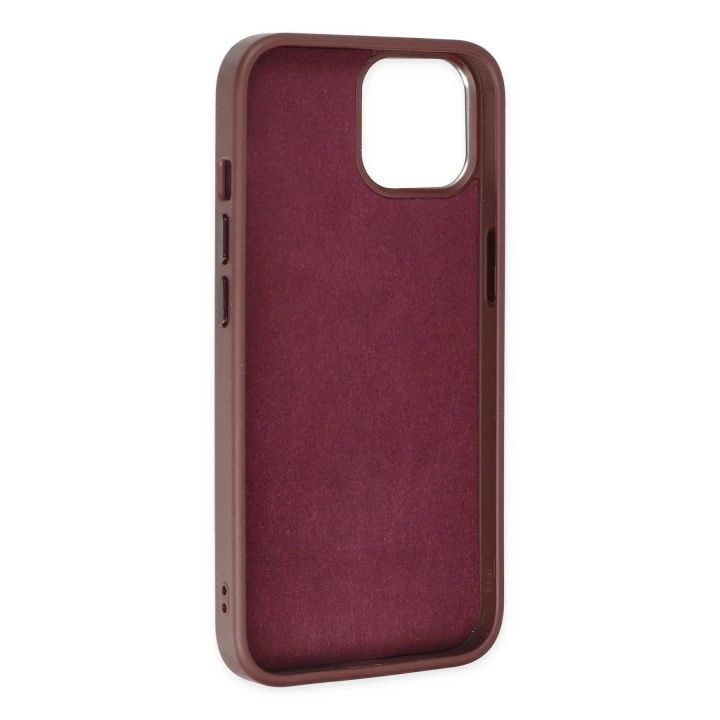 BFS  iPhone 14 Plus Kılıf King Kapak - Bordo-Siyah