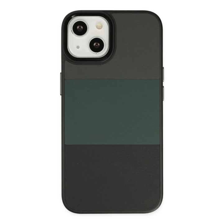 BFS  iPhone 14 Plus Kılıf King Kapak - Gri-Siyah