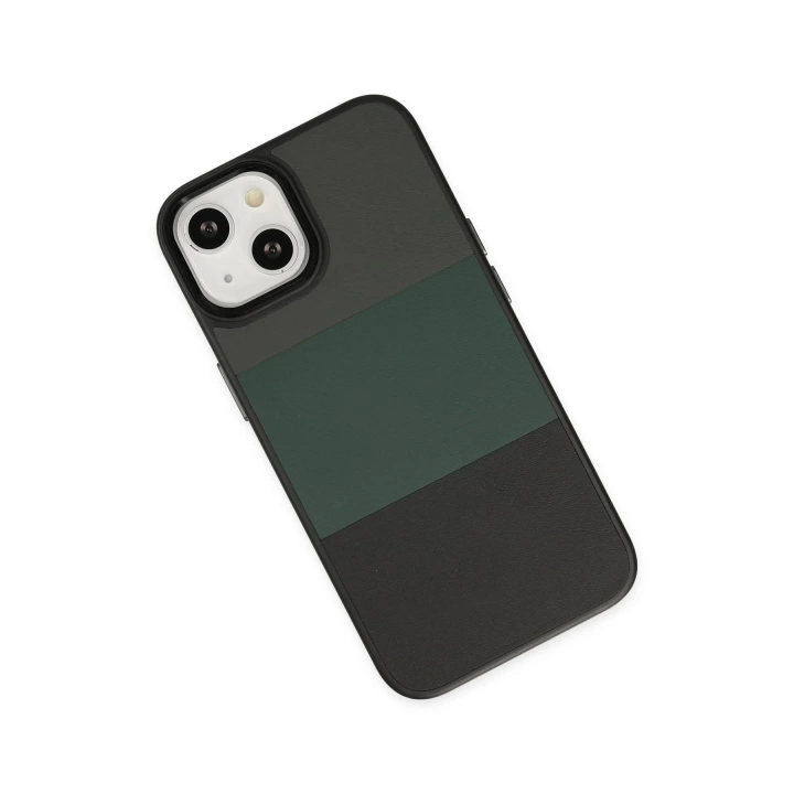 BFS  iPhone 14 Plus Kılıf King Kapak - Gri-Siyah