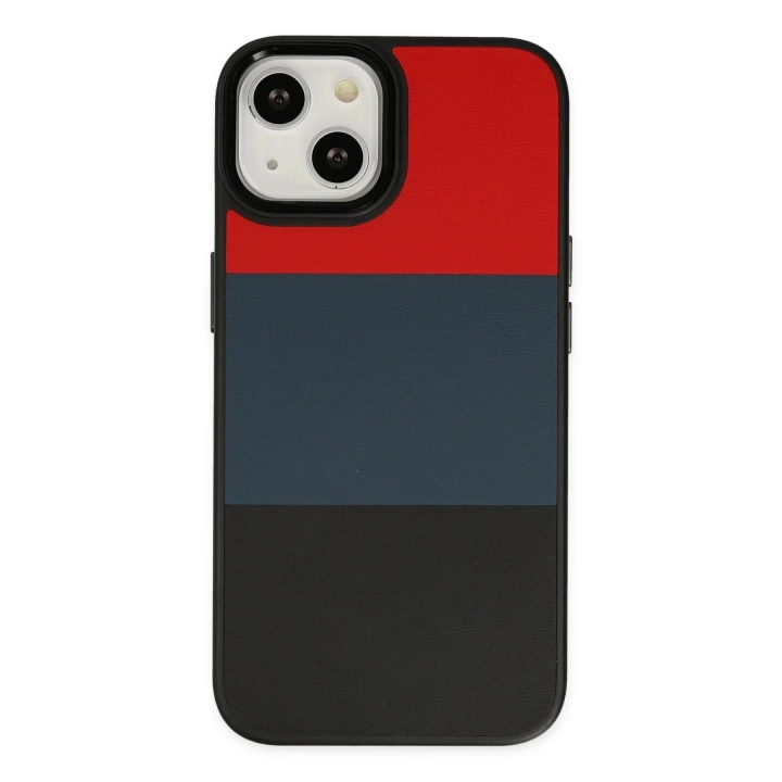 BFS  iPhone 14 Plus Kılıf King Kapak - Kırmızı-Siyah