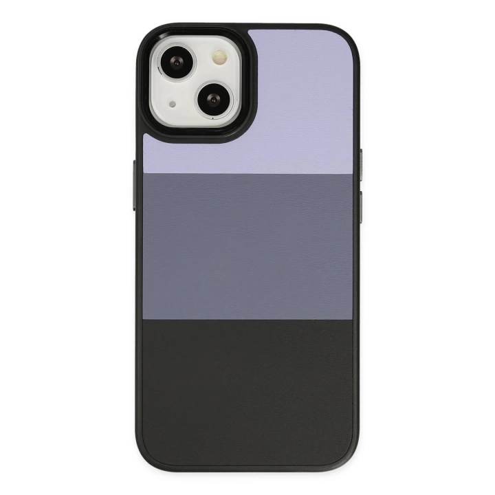 BFS  iPhone 14 Plus Kılıf King Kapak - Lila-Siyah