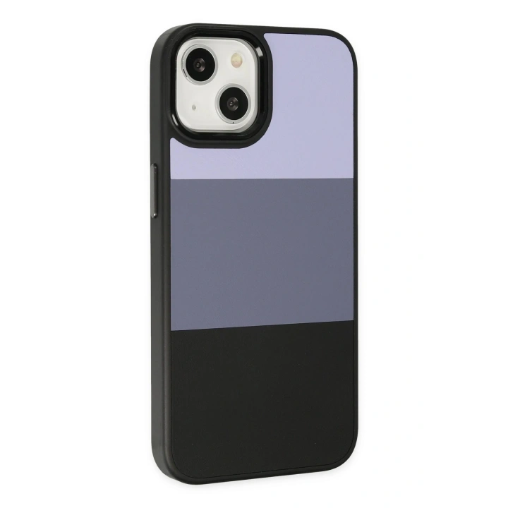 BFS  iPhone 14 Plus Kılıf King Kapak - Lila-Siyah