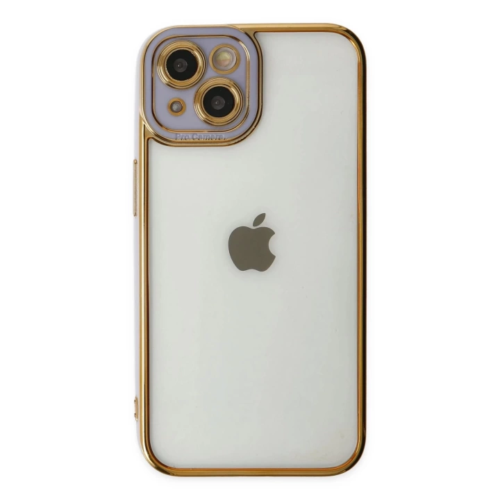 BFS  iPhone 14 Plus Kılıf Liva Lens Silikon - Lila