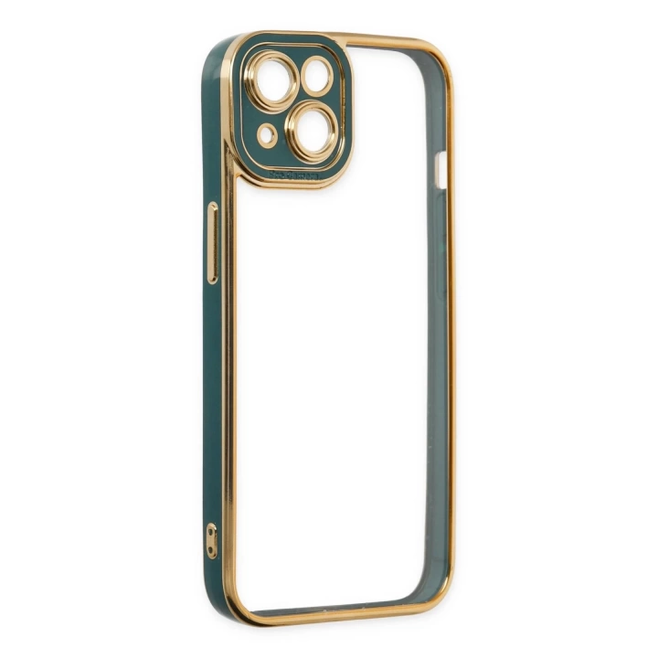 BFS  iPhone 14 Plus Kılıf Liva Lens Silikon - Yeşil