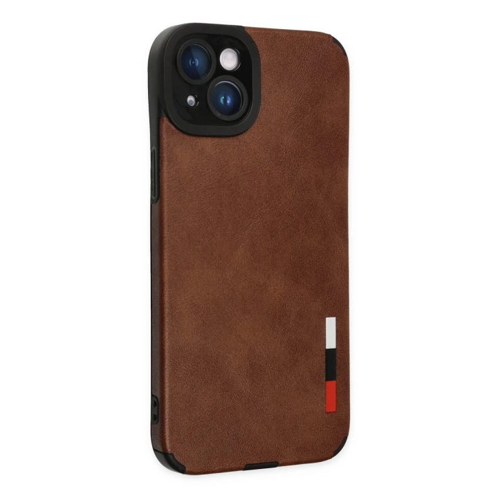 BFS  iPhone 14 Plus Kılıf Loop Deri Silikon - Kahverengi