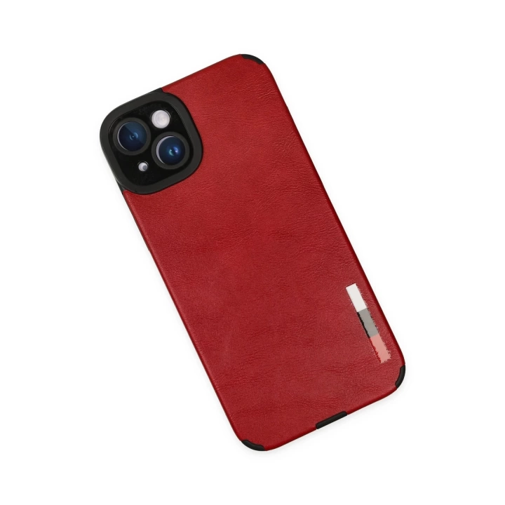 BFS  iPhone 14 Plus Kılıf Loop Deri Silikon - Kırmızı
