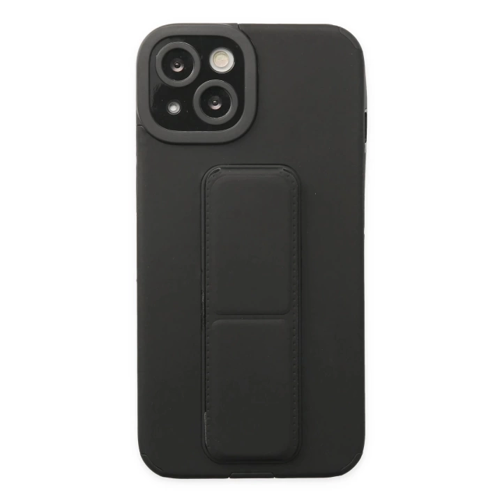 BFS  iPhone 14 Plus Kılıf Mega Standlı Silikon - Siyah