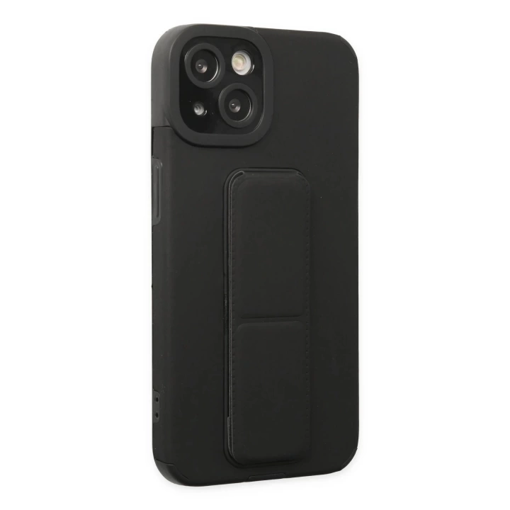 BFS  iPhone 14 Plus Kılıf Mega Standlı Silikon - Siyah