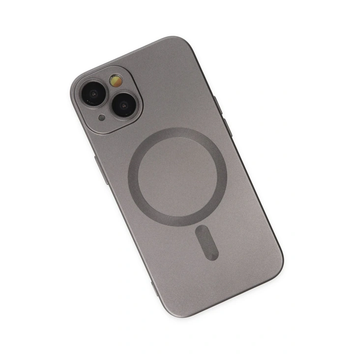BFS  iPhone 14 Plus Kılıf Moshi Lens Magneticsafe Silikon - Füme