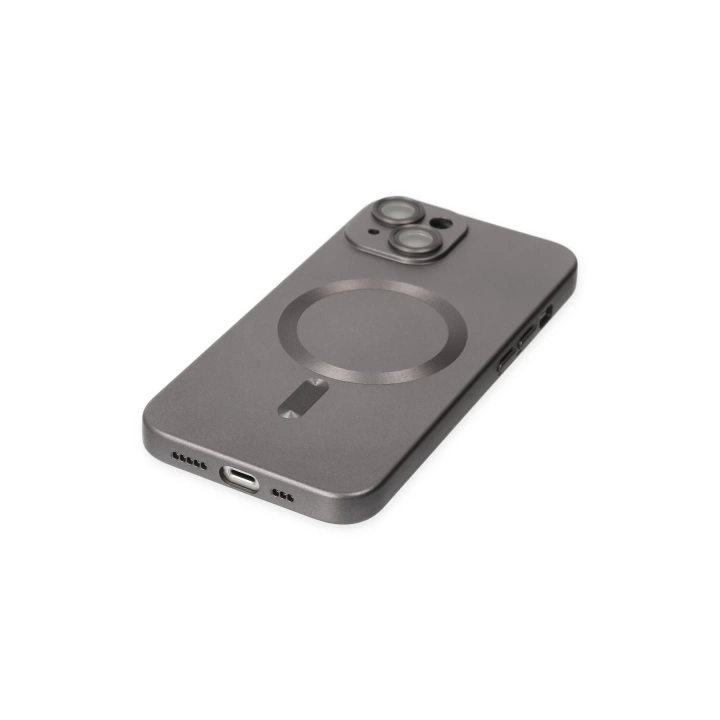 BFS  iPhone 14 Plus Kılıf Moshi Lens Magneticsafe Silikon - Füme
