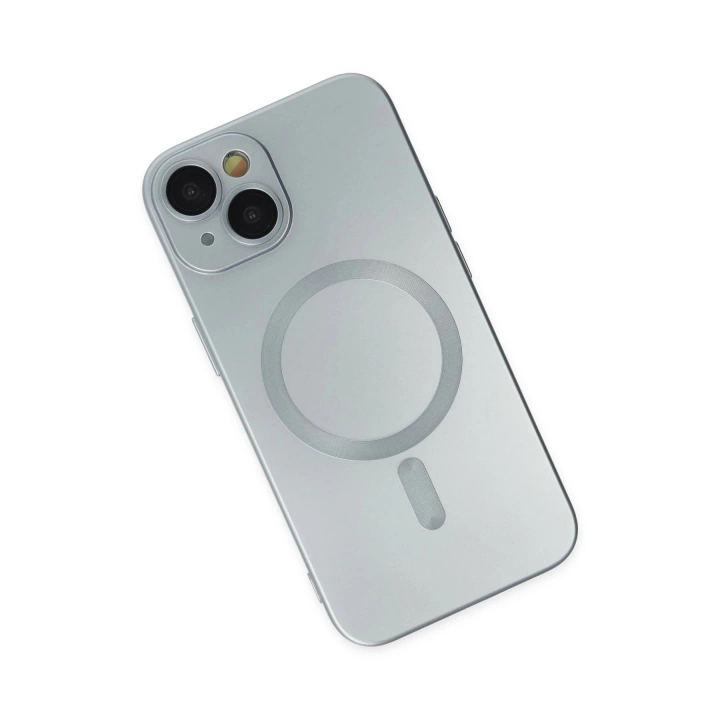 BFS  iPhone 14 Plus Kılıf Moshi Lens Magneticsafe Silikon - Sierra Blue