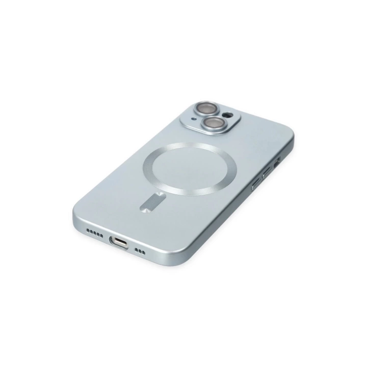 BFS  iPhone 14 Plus Kılıf Moshi Lens Magneticsafe Silikon - Sierra Blue