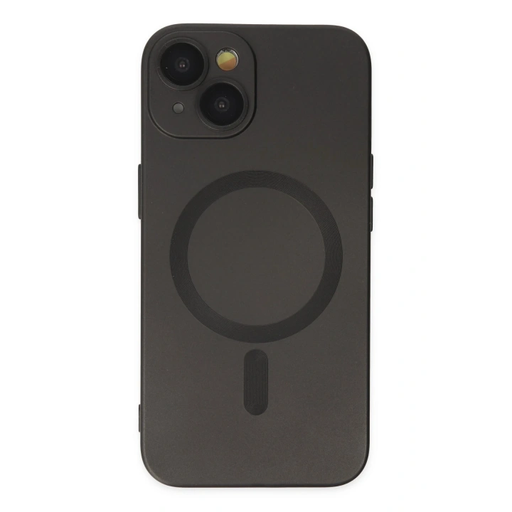 BFS  iPhone 14 Plus Kılıf Moshi Lens Magneticsafe Silikon - Siyah