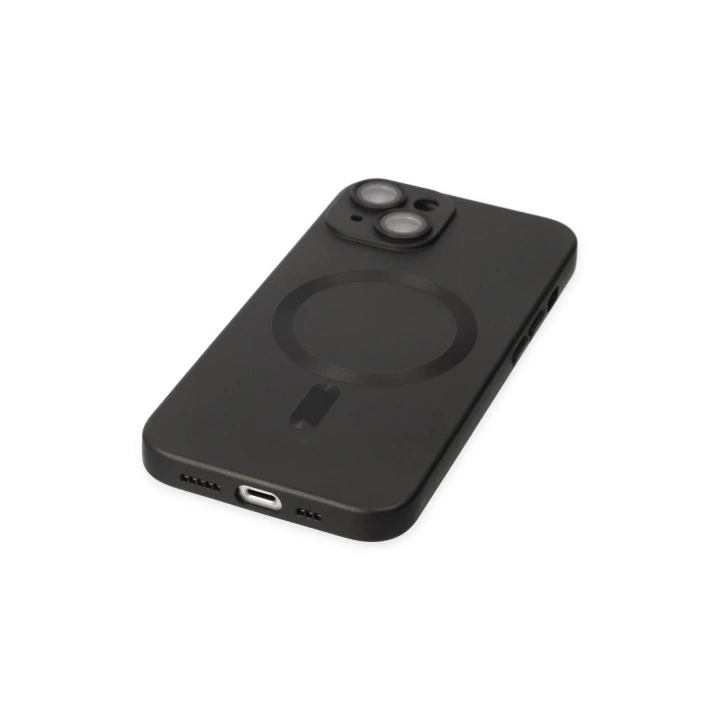 BFS  iPhone 14 Plus Kılıf Moshi Lens Magneticsafe Silikon - Siyah
