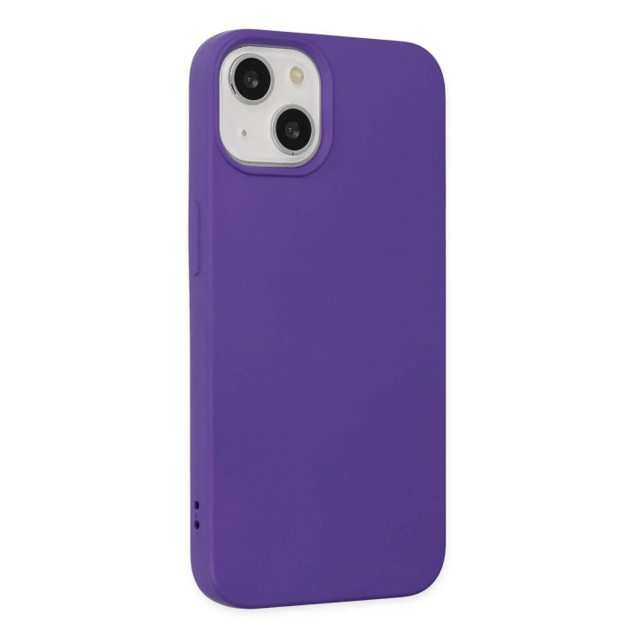 BFS  iPhone 14 Plus Kılıf Nano içi Kadife Silikon - Mor