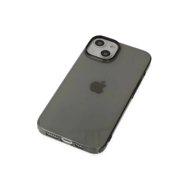 BFS  iPhone 14 Plus Kılıf Pc Sert Şeffaf Kapak - Siyah