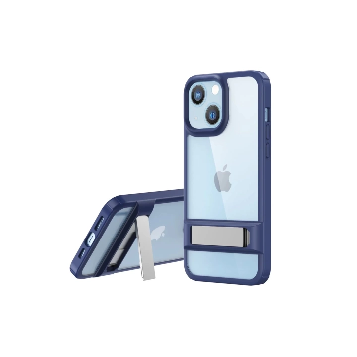 BFS  iPhone 14 Plus Kılıf Rolet Stand Kapak - Lacivert