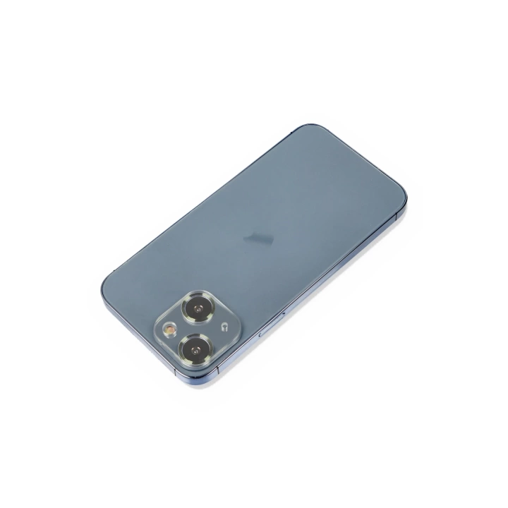 BFS  iPhone 14 Plus Metal Kamera Lens Koruma Cam - Koyu Yeşil