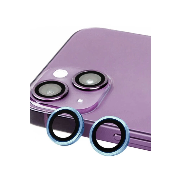 BFS  iPhone 14 Plus Raze Metal Kamera Lens - Mavi