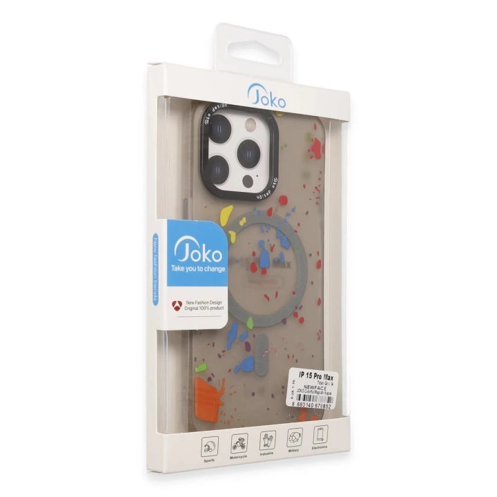 BFS  iPhone 14 Pro Colorful Magsafe Kapak - Derin Mor