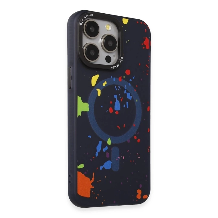 BFS  iPhone 14 Pro Colorful Magsafe Kapak - Lacivert