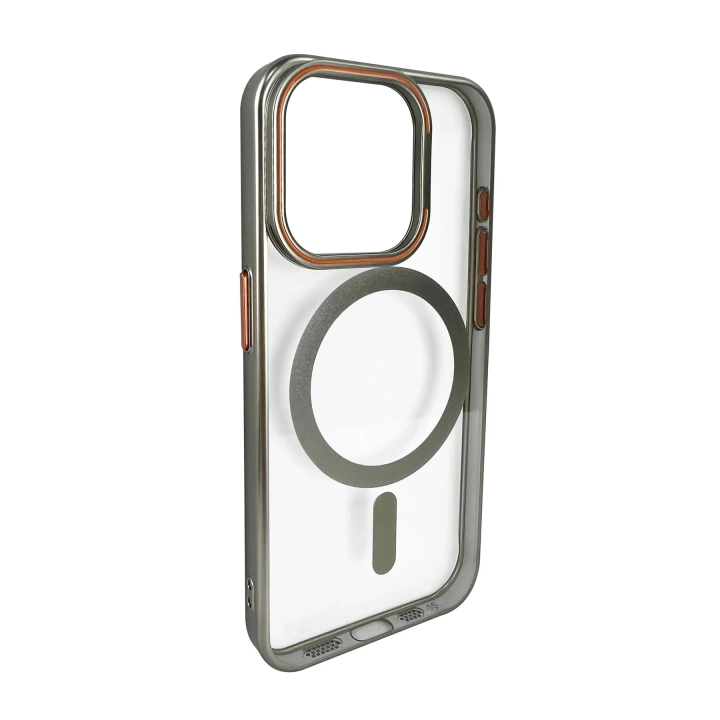 BFS  iPhone 14 Pro Crown Lens Standlı Magsafe Kapak - Titan Gri