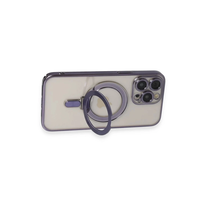 BFS  iPhone 14 Pro Era Magsafe Standlı Kapak - Derin Mor