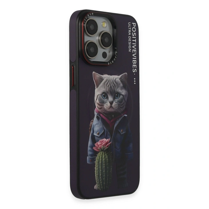 BFS  iPhone 14 Pro Fun Magsafe Kapak - Derin Mor