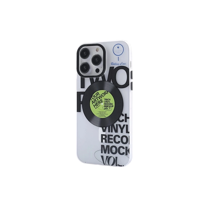 BFS  iPhone 14 Pro Kılıf Apollo Magneticsafe Desenli Kapak - Apollo Şeffaf - 5