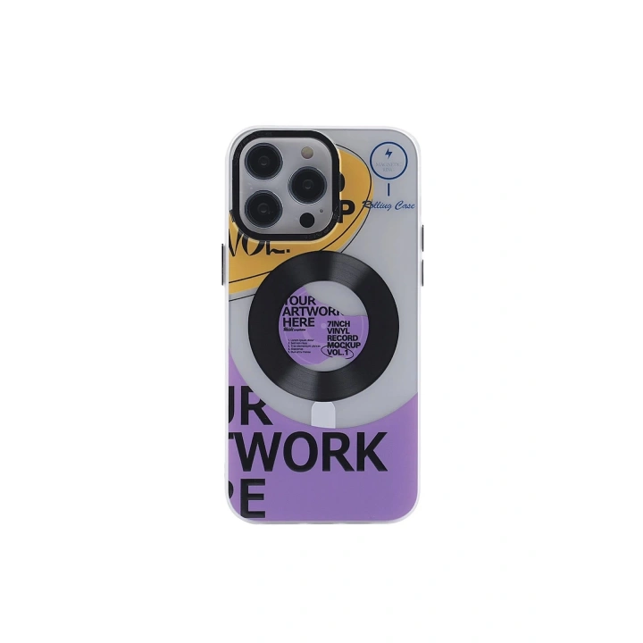BFS iPhone 14 Pro Kılıf Apollo Magneticsafe Desenli Kapak - Apollo Şeffaf - 6