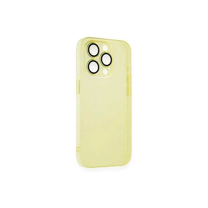 BFS iPhone 14 Pro Kılıf Armada Lensli Kapak - Sarı