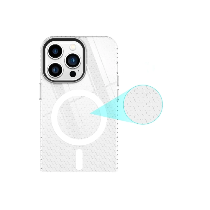 BFS  iPhone 14 Pro Kılıf Beta Magneticsafe Silikon - Şeffaf