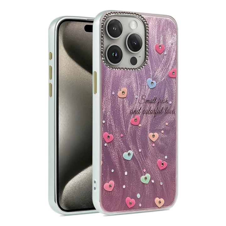 BFS iPhone 14 Pro Kılıf Blade Aynalı Desenli Kapak - Desen 8