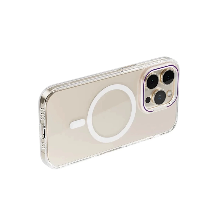 BFS  iPhone 14 Pro Kılıf Blueo Anti Drop Magsafe Kapak - Derin Mor