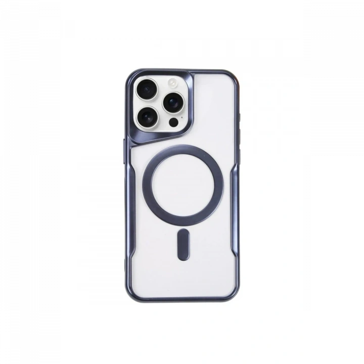 BFS  iPhone 14 Pro Kılıf Boyi Magsafe Silikon Kapak - Lacivert