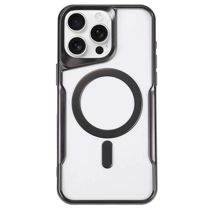 BFS  iPhone 14 Pro Kılıf Boyi Magsafe Silikon Kapak - Siyah