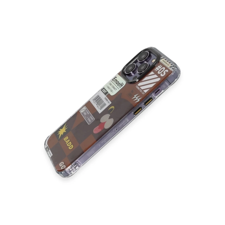 BFS  iPhone 14 Pro Kılıf Cat Desenli Kapak - Cat - 1