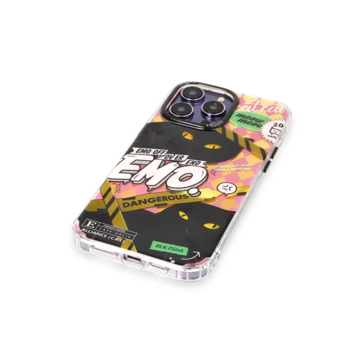 BFS  iPhone 14 Pro Kılıf Cat Desenli Kapak - Cat - 2
