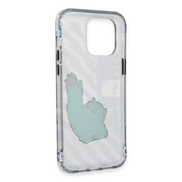 BFS  iPhone 14 Pro Kılıf Cat Desenli Kapak - Cat - 3