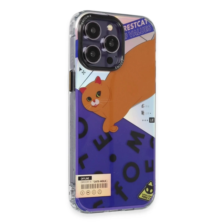 BFS  iPhone 14 Pro Kılıf Cat Desenli Kapak - Cat - 4