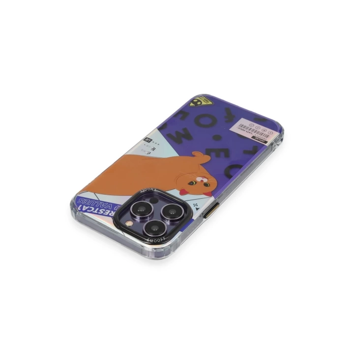 BFS  iPhone 14 Pro Kılıf Cat Desenli Kapak - Cat - 4