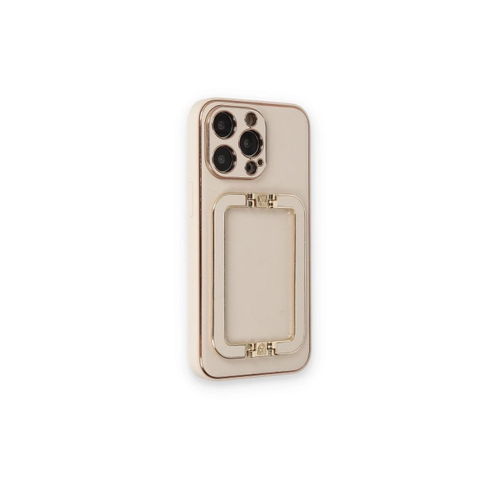 BFS  iPhone 14 Pro Kılıf Coco Elit Kapak - Gold