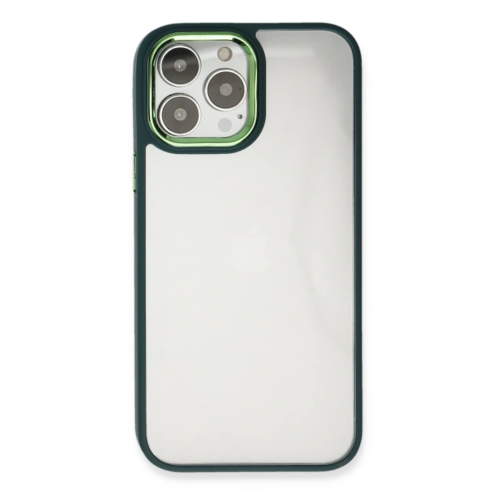 BFS  iPhone 14 Pro Kılıf Dora Kapak - Haki Yeşil